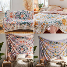 Load image into Gallery viewer, Tapestry Home Decor Wall Hanging Living Bed room Tablecloth Flower Flora Pattern
