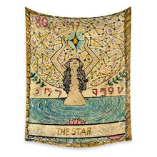 Load image into Gallery viewer, Tapestry Home Decor Wall Hanging Living Bed room Tablecloth Tarot Card The Star
