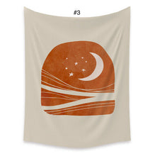 Load image into Gallery viewer, Tapestry Home Decor Wall Hanging Living Bed room Tablecloth Moon Sun Raw Natural
