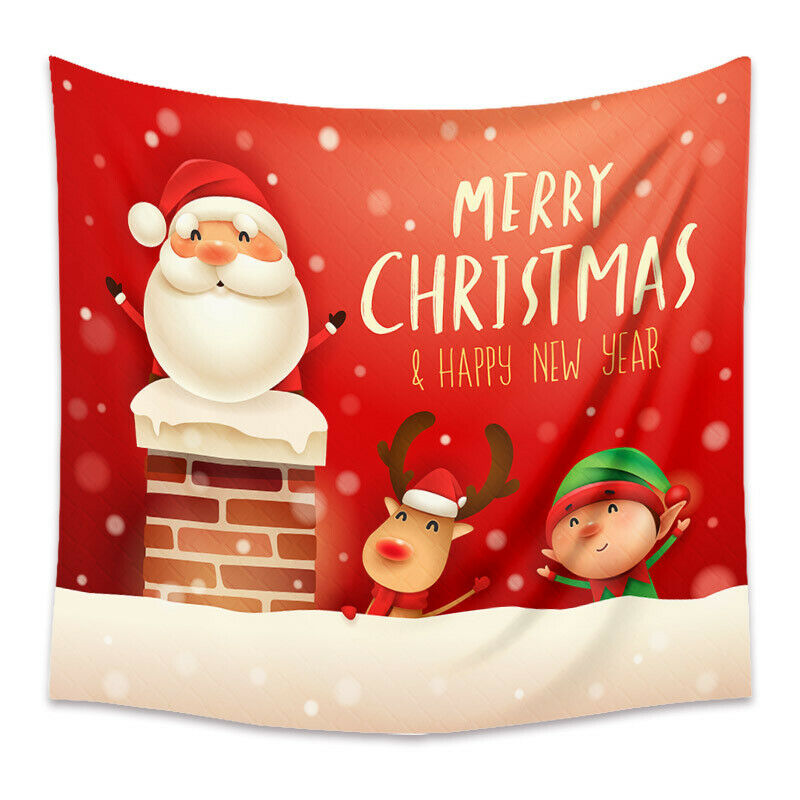 Tapestry Home Decor Wall Hanging Living Room Bedroom Christmas Santa Claus