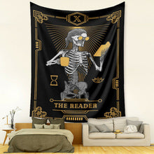 Load image into Gallery viewer, Tapestry Home Decor Wall Hanging Living Bed room Tablecloth Skull Tarot Reader

