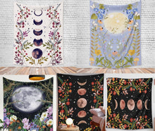 Load image into Gallery viewer, Tapestry Home Decor Wall Hanging Living Room Bedroom Tablecloth Moon Flora Star
