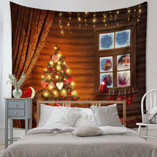 Load image into Gallery viewer, Tapestry Home Decor Wall Hanging Living Room Bedroom Christmas Santa Fireplace
