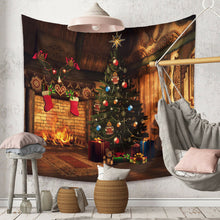Load image into Gallery viewer, Tapestry Home Decor Wall Hanging Living Room Bedroom Christmas Santa Fireplace
