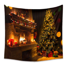 Load image into Gallery viewer, Tapestry Home Decor Wall Hanging Living Room Bedroom Christmas Santa Fireplace
