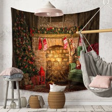 Load image into Gallery viewer, Tapestry Home Decor Wall Hanging Living Room Bedroom Christmas Santa Fireplace
