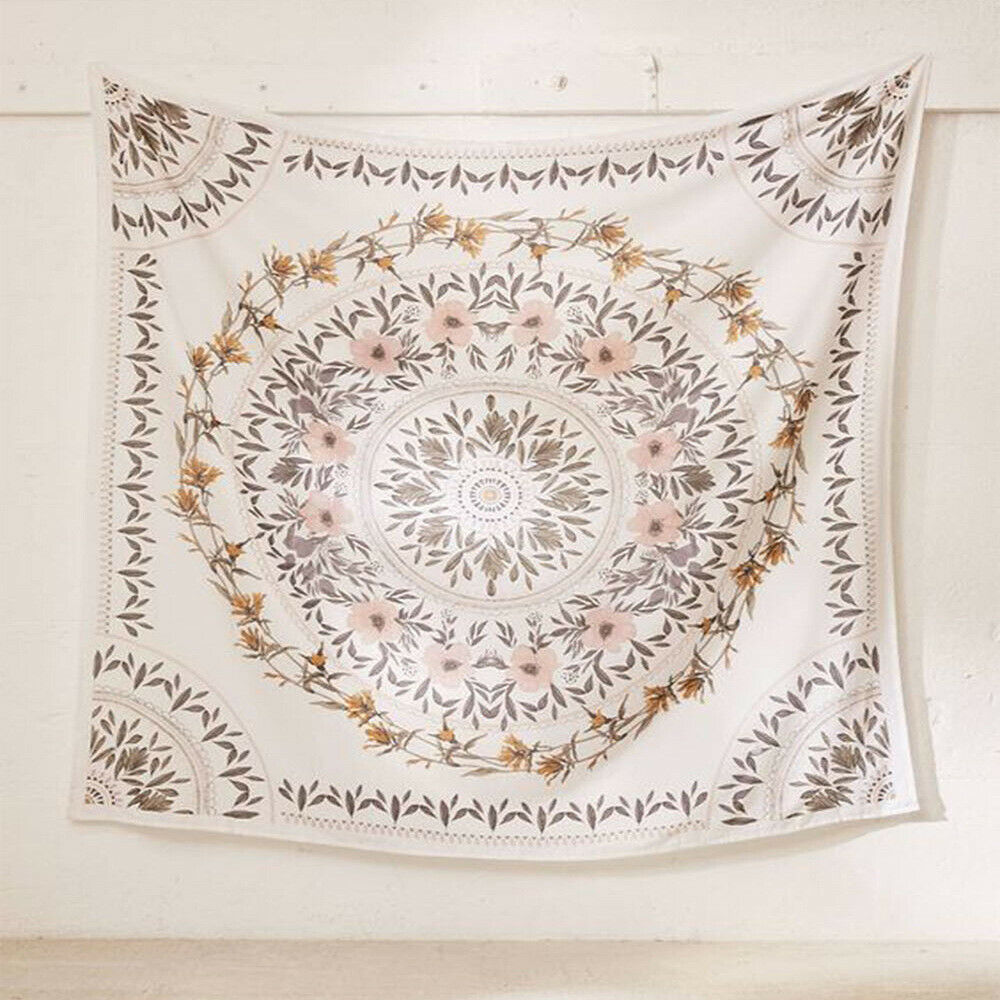 Tapestry Home Decor Wall Hanging Living Bed room Tablecloth Flower Flora Chic