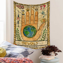 Load image into Gallery viewer, Tapestry Home Decor Wall Hanging Living Bed room Tablecloth Tarot Card World
