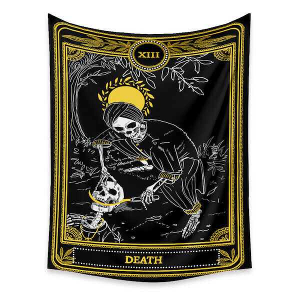 Tapestry Home Decor Wall Hanging Living Bed room Tablecloth Bohemia Tarot Death