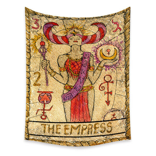 Tapestry Home Decor Wall Hanging Living Bed room Tablecloth Tarot Card Empress