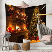 Load image into Gallery viewer, Tapestry Home Decor Wall Hanging Living Room Bedroom Christmas Santa Fireplace
