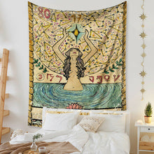 Load image into Gallery viewer, Tapestry Home Decor Wall Hanging Living Bed room Tablecloth Tarot Card The Star

