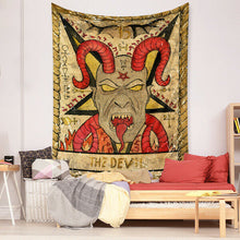 Load image into Gallery viewer, Tapestry Home Decor Wall Hanging Living Bed room Tablecloth Tarot Bohemia Devil

