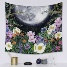 Load image into Gallery viewer, Tapestry Home Decor Wall Hanging Living Bed room Tablecloth Bohemia Moon flora
