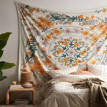 Load image into Gallery viewer, Tapestry Home Decor Wall Hanging Living Bed room Tablecloth Flower Flora Pattern
