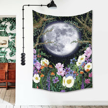 Load image into Gallery viewer, Tapestry Home Decor Wall Hanging Living Bed room Tablecloth Bohemia Moon flora
