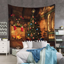 Load image into Gallery viewer, Tapestry Home Decor Wall Hanging Living Room Bedroom Christmas Santa Fireplace
