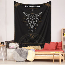 Load image into Gallery viewer, Tapestry Home Decor Wall Hanging Living Bed room Tablecloth Zodiac Capricorn
