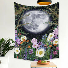 Load image into Gallery viewer, Tapestry Home Decor Wall Hanging Living Room Bedroom Tablecloth Moon Flora Star
