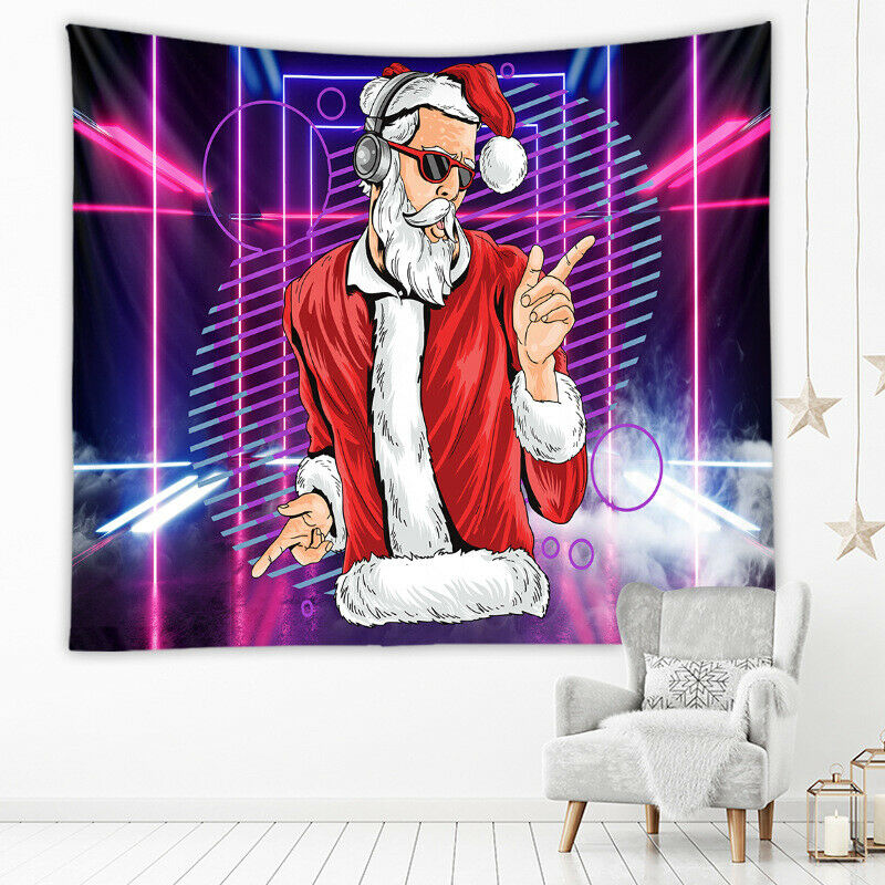 Tapestry Home Decor Wall Hanging Living Room Bedroom Christmas Santa Claus