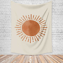 Load image into Gallery viewer, Tapestry Home Decor Wall Hanging Living Bed room Tablecloth Moon Sun Raw Natural
