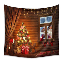 Load image into Gallery viewer, Tapestry Home Decor Wall Hanging Living Room Bedroom Christmas Santa Fireplace
