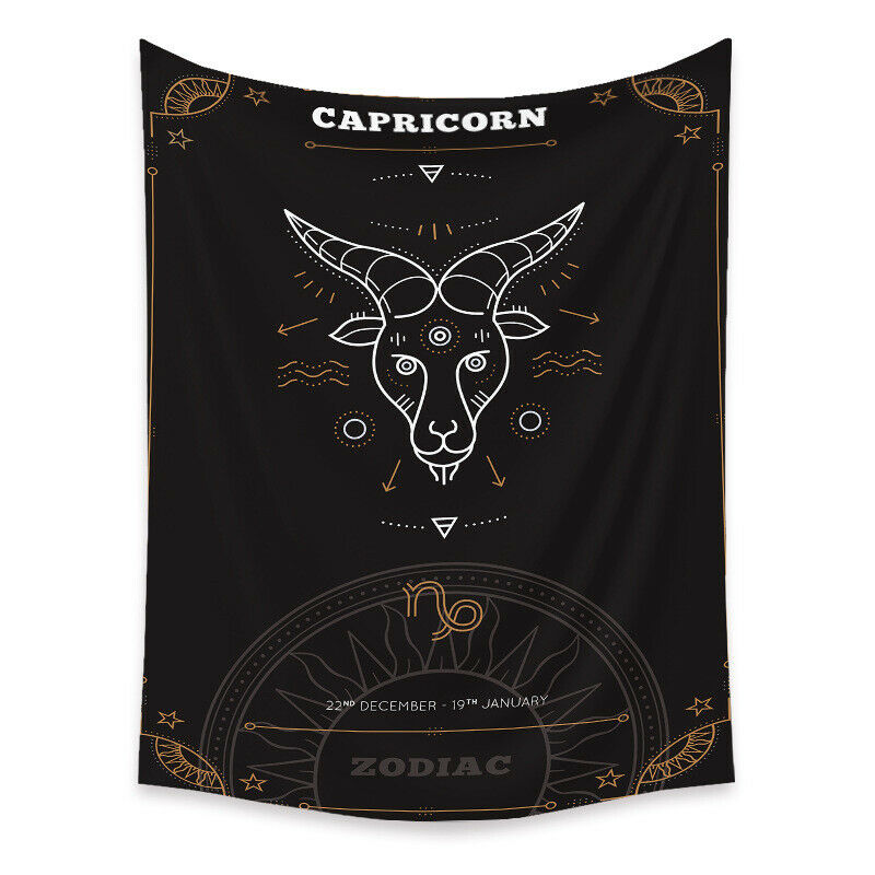 Tapestry Home Decor Wall Hanging Living Bed room Tablecloth Zodiac Capricorn