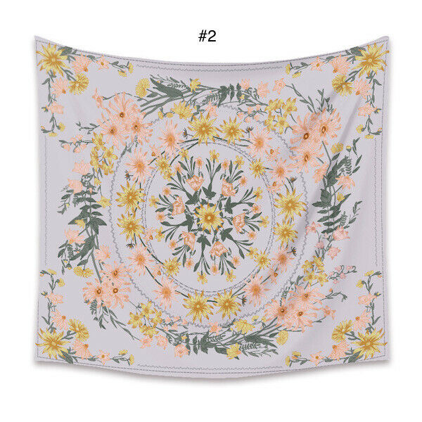 Tapestry Home Decor Wall Hanging Living Bed room Tablecloth Flower Flora Pattern