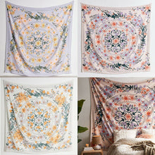 Load image into Gallery viewer, Tapestry Home Decor Wall Hanging Living Bed room Tablecloth Flower Flora Pattern
