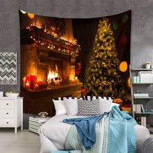 Load image into Gallery viewer, Tapestry Home Decor Wall Hanging Living Room Bedroom Christmas Santa Fireplace
