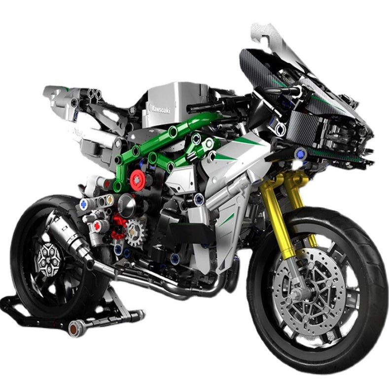 858PCS Technic MOC Kawasaki Ninja Motorcycle Motor Bike Model Toy Bui –  mycrazybuy store