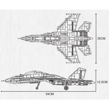 Load image into Gallery viewer, 1189PCS Military WW2 Sukhoi SU-35 Super Flanker Air Fighter Aircraft Figure Model Toy Building Block Brick Gift Kids Compatible Lego
