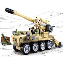 Load image into Gallery viewer, 159PCS Military WW2 120 Wheeled Self-propelled Artillery Figure Model Toy Building Block Brick Gift Kids Compatible Lego
