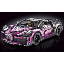 Load image into Gallery viewer, 3728PCS MOC Technic Large Purple Bugitti Veyron Super Racing Sports Car Model Toy Building Block Brick Gift Kids Compatible Lego 1:8
