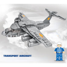 Load image into Gallery viewer, 234PCS Military WW2 Y-20 Xian Transport Aircraft Plane Figure Model Toy Building Block Brick Gift Kids Compatible Lego
