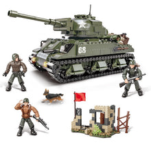Load image into Gallery viewer, 920PCS Military M4 Sherman Capital Tank Model Figures Building Block Brick Toy Gift Set Kids New Compatible Lego
