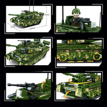 Load image into Gallery viewer, 588PCS MOC Military Type 99 Challenger Main Battle Tank Figure Model Toy Building Block Brick Gift Kids
