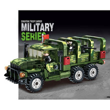 Load image into Gallery viewer, 432PCS MOC Military WW2 DongFeng DF Troop Carrier Truck Figure Model Toy Building Block Brick Gift Kids Compatible Lego

