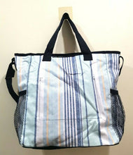 Load image into Gallery viewer, Thirty One Crossbody Organizing Utility Travel Mummy Tote Bag Zip Top 31 Gift in Boardwalk Strip
