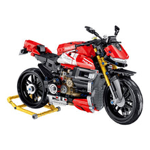 Load image into Gallery viewer, 981PCS MOC Technic Ducati Panigale V4 SP Motorcycle Motor Bike Model Toy Building Block Brick Gift Kids Compatible Lego
