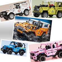 Load image into Gallery viewer, MOC Technic Pull Back Jeep FJ Defender Cruiser SUV Off Road Car Vehicle Model Toy Building Block Brick Gift Kids Compatible Lego
