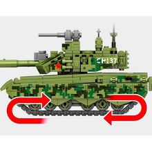 Load image into Gallery viewer, 641PCS WW2 Military 99A Main Battle Tank Figure Model Toy Building Block Brick Gift Kids Compatible Lego
