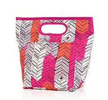 Load image into Gallery viewer, Thirty one Go To Thermal Picnic Lunch Storage tote Bag in Feather Chevron 31 gift
