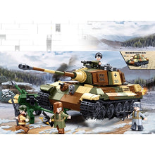 Load image into Gallery viewer, 930PCS MOC Military WW2 2in1 King Tiger Heavy Tank Panzerkampfwagen VI Ausf.B Figure Model Toy Building Block Brick Gift Kids Compatible Lego
