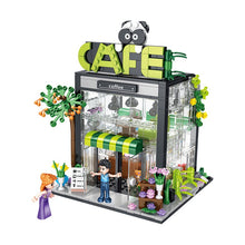 Load image into Gallery viewer, 589PCS MOC City Street Coffee Cafe Shop House Figure Model Toy Building Block Brick Gift Kids Compatible Lego
