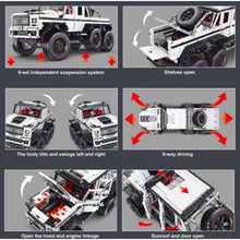 Load image into Gallery viewer, 3173PCS MOC Technic Large White AMG G63 6x6 SUV Off Road Car Model Toy Building Block Brick Gift Kids Compatible Lego 1:8

