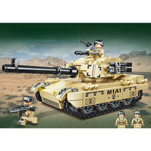 Load image into Gallery viewer, 462PCS Military WW2 2in1 M1A1 Abrams Main Battle Tank Helicopter Figure Model Toy Building Block Brick Gift Kids Compatible Lego
