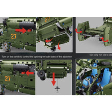 Load image into Gallery viewer, 1800PCS Military WW2 Ka-27 Helix Helicopter Model Toy Building Block Brick Gift Kids Compatible Lego

