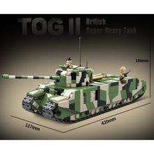 Load image into Gallery viewer, 2288PCS Military WW2 TOG 2 Heavy Tank Figure Model Toy Building Block Brick Gift Kids Compatible Lego
