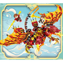 Load image into Gallery viewer, 738PCS MOC Ninja Red Twin Head Dragon Figure Model Toy Building Block Brick Gift Kids Compatible Lego
